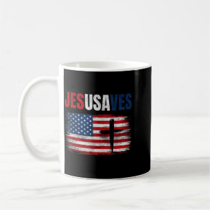 Jesus rettet Usa Jesusaves Christlich Religiös Kaffeetasse