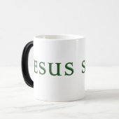 Jesus rettet verwandlungstasse (Vorderseite Links)