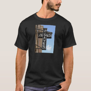 Jesus rettet Zeichen T-Shirt