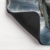 Jesus Rettete eine junge Frau im Sturm Mousepad (Ecke)