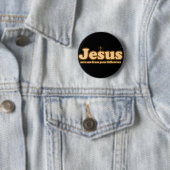 Jesus rettete mich von deinen Anhängern Button (Beispiel)