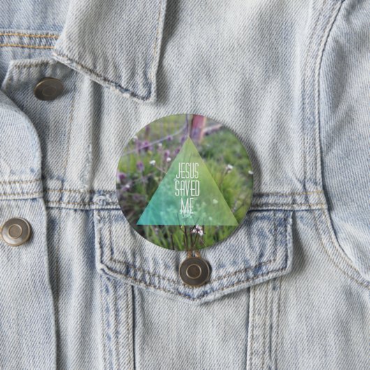 JESUS RETTETE Unterseite Button (Beispiel)