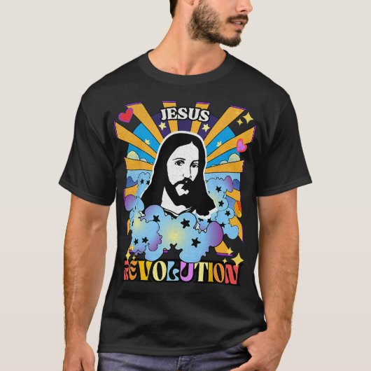 Jesus Revolution Bibel Verse Christliche Kirche Re T-Shirt (Vorderseite)