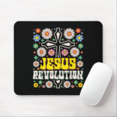 Jesus Revolution Der Glaube Retro Groovy Christlic Mousepad (Mit Mouse)