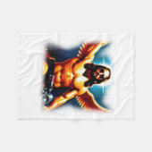 Jesus Rides Fleecedecke (Vorderseite (Horizontal))