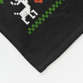 Jesus Riding Dinosaur Funny Meme Ugly Christmas Sw Fleecedecke (Ecke)