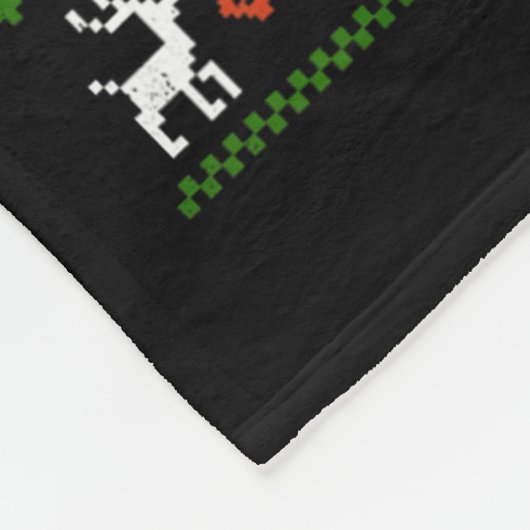 Jesus Riding Dinosaur Funny Meme Ugly Christmas Sw Fleecedecke (Ecke)