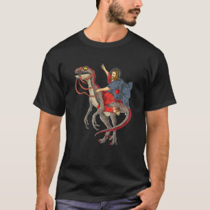 Jesus Riding Dinosaur Rex Jesus Christlich 1 T-Shirt