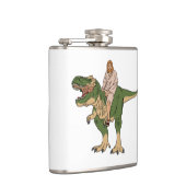 Jesus Riding T-Rex Flachmann (Rechts)