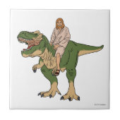 Jesus Riding T-Rex Fliese (Vorderseite)