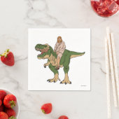 Jesus Riding T-Rex Serviette (Beispiel)