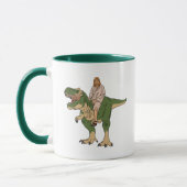 Jesus Riding T-Rex Tasse (Links)