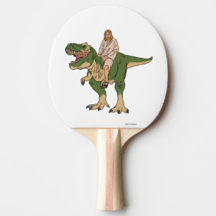 Jesus Riding T-Rex Tischtennis Schläger