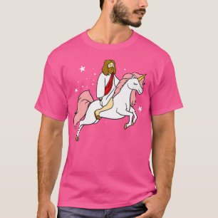 Jesus Riding Unicorn T-Shirt