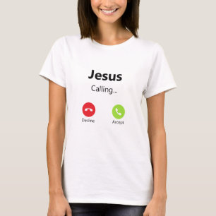 Jesus rief das eingehende Telefon für Christlich T-Shirt