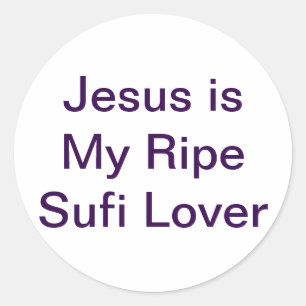 Jesus Ripe Sufi Lover Jeff Hankamer Artjunkhaus Runder Aufkleber
