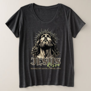 Jesus Risen - Jesus Christus künstlerisch Große Größe T-Shirt