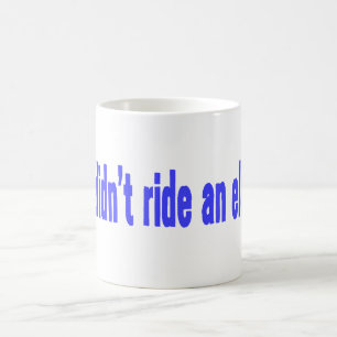 Jesus ritt keinen Elefanten-Aufkleber Kaffeetasse