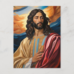 *~* Jesus Robe Planet Universe Earth AP50 Cosmos Postkarte