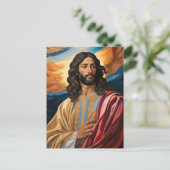 *~* Jesus Robe Planet Universe Earth AP50 Cosmos Postkarte (Stehend Vorderseite)