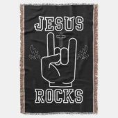 Jesus Rocks Bibelfestival Decke (Vorderseite Vertikal)