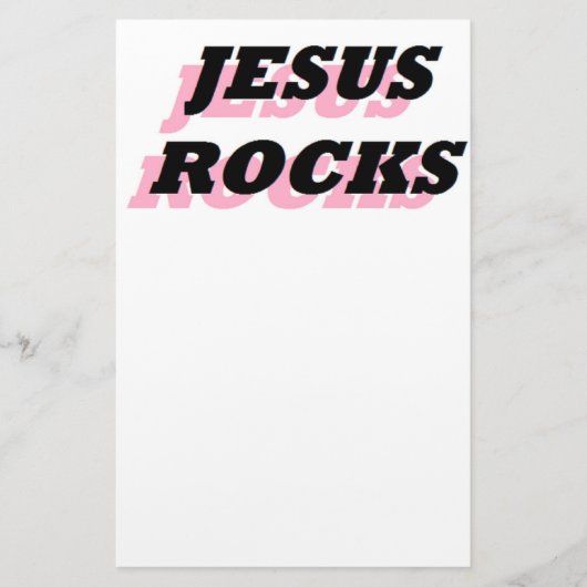 JESUS ROCKS BRIEFPAPIER (Vorderseite)