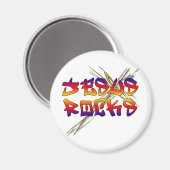 Jesus Rocks Christlich Magnet (Vorderseite/Rückseite)