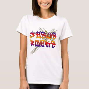 Jesus Rocks Christlich T-Shirt