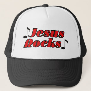 Jesus Rocks Der Glaube Inspirierte spirituelle Küh Truckerkappe