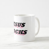 JESUS ROCKS KAFFEETASSE (VorderseiteRechts)