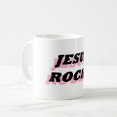 JESUS ROCKS KAFFEETASSE (Vorderseite Links)