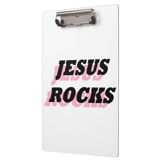 JESUS ROCKS KLEMMBRETT (Links)