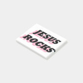 JESUS ROCKS POST-IT KLEBEZETTEL (angewinkelt)