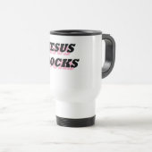 JESUS ROCKS REISEBECHER (VorderseiteRechts)