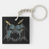 Jesus Rocks - Schlagzeuger Schlüsselanhänger (Rückseite)