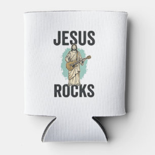Jesus Rockt Gitarre Vintage Christliche Gravur Des Dosenkühler