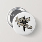 Jesus Rockz Christlich Button (Vorne & Hinten)
