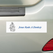 Jesus Rode A Donkey Bumper Sticker Autoaufkleber (Auf Auto)