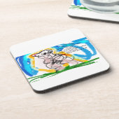 Jesus-Rose Getränkeuntersetzer (Linke Seite)