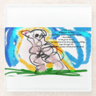 Jesus-Rose Glasuntersetzer