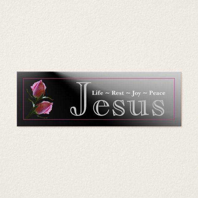 Jesus Rose Visitenkarte (Vorderseite)