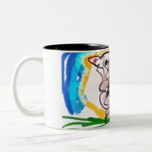 Jesus-Rose Zweifarbige Tasse (Links)