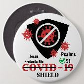 Jesus - Round Button (Vorne & Hinten)