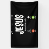 Jesus ruft Christlich den eingehenden Ruf an Banner (Vertikal)