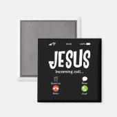 Jesus ruft Christlich den eingehenden Ruf an Magnet (Vorderseite/Rückseite)