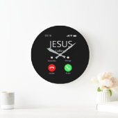 Jesus ruft - Christlich Große Wanduhr (Zuhause)