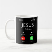Jesus ruft - Christlich Kaffeetasse (Links)