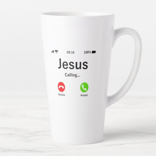 Jesus ruft - Christlich Milchtasse (Rechts)