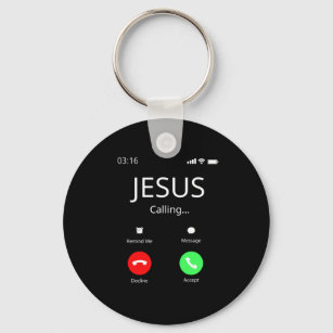 Jesus ruft - Christlich Schlüsselanhänger