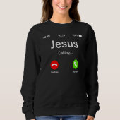 Jesus ruft Christlich Sweatshirt (Vorderseite)